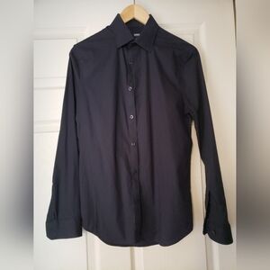 Men's Express Brand Black Dress Shirt
